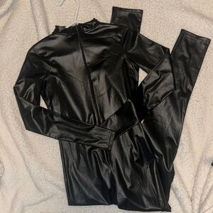 Pleather onesie